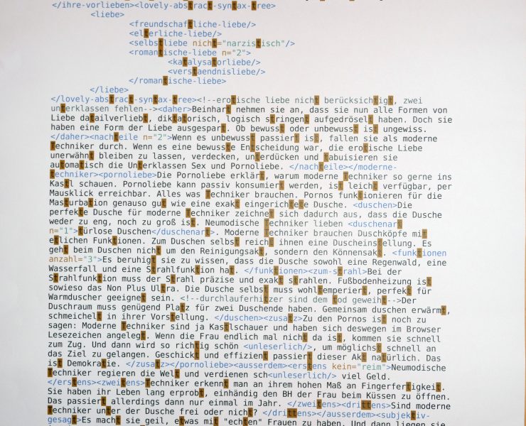 Katharina Ingrid Godler Moderne Techniker unter der Dusche tropfen