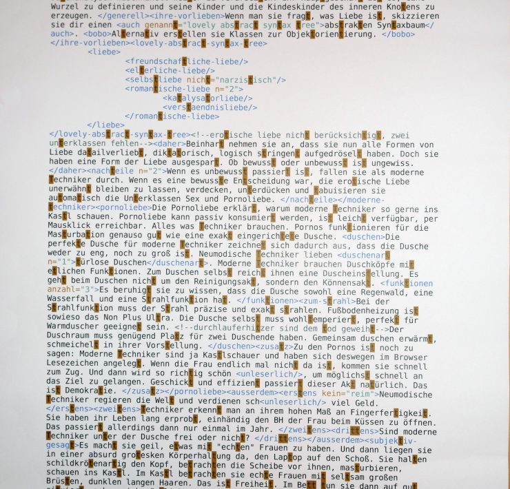 Katharina Ingrid Godler Moderne Techniker unter der Dusche tropfen