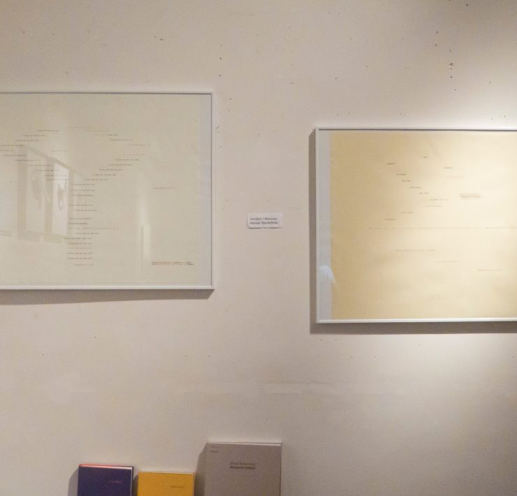 Marion Steinfellner Herbert J Wimmer Visuelle Poesiegalerie 2018