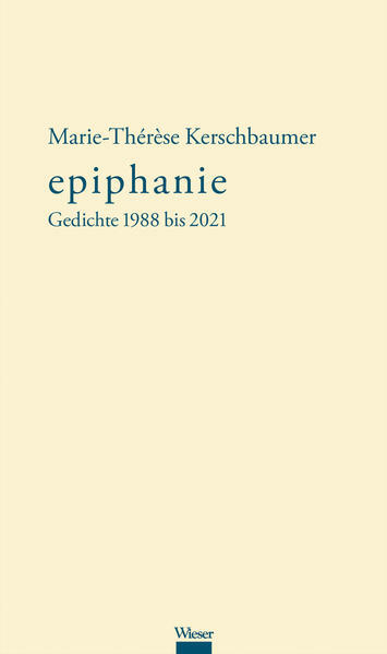 Cover des Gedichtbands "epiphanie" von Marie-Thérèse Kerschbaumer
