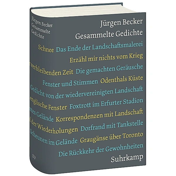 Cover von Jürgen Becker "Gesammelte Gedichte. 1971 - 2022", Suhrkamp 2022