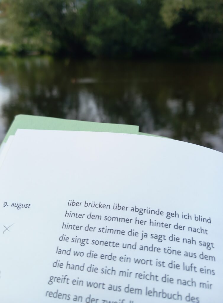 Christian Steinbachers Foto vom 9.August aus Elfriede Czurdas Buch "ich, weiß"